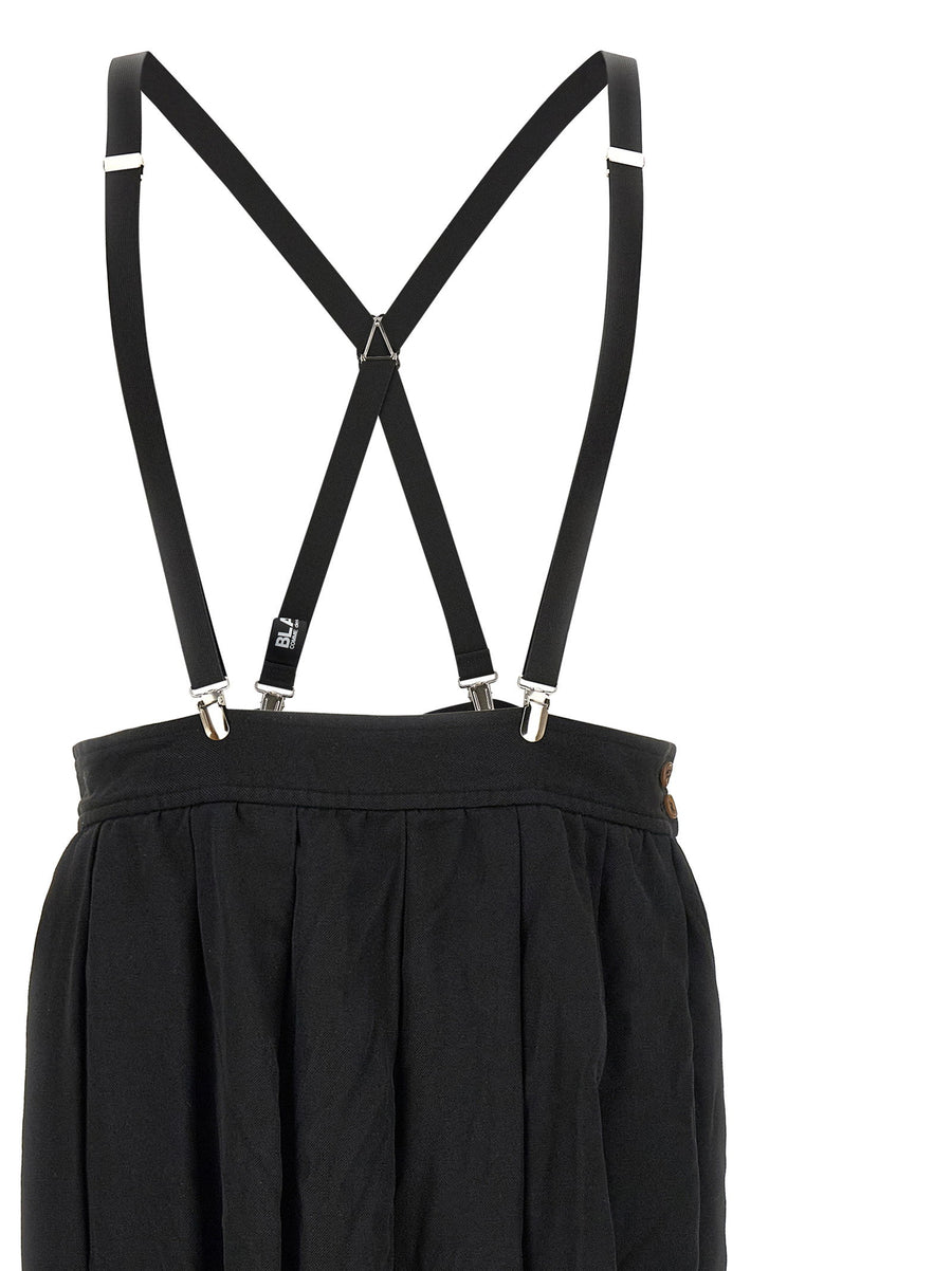 Comme Des Garcons Black Suspender Skirt