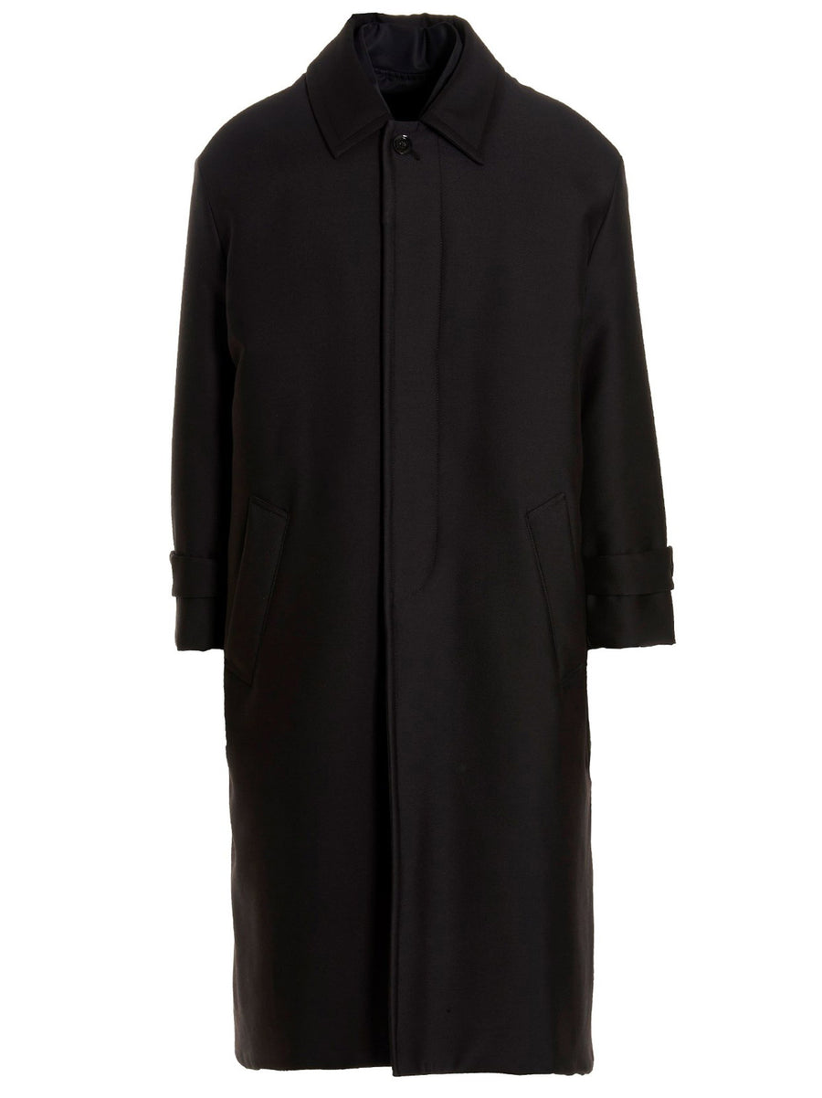 Valentino Garavani Pink PP Reversible Long Coat For Men Premium Two In One Luxury Outerwear