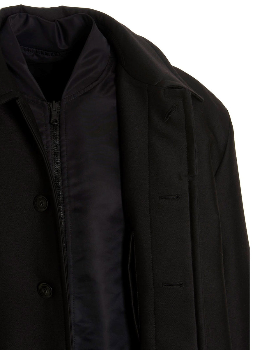 Valentino Garavani Pink PP Reversible Long Coat For Men Premium Two In One Luxury Outerwear