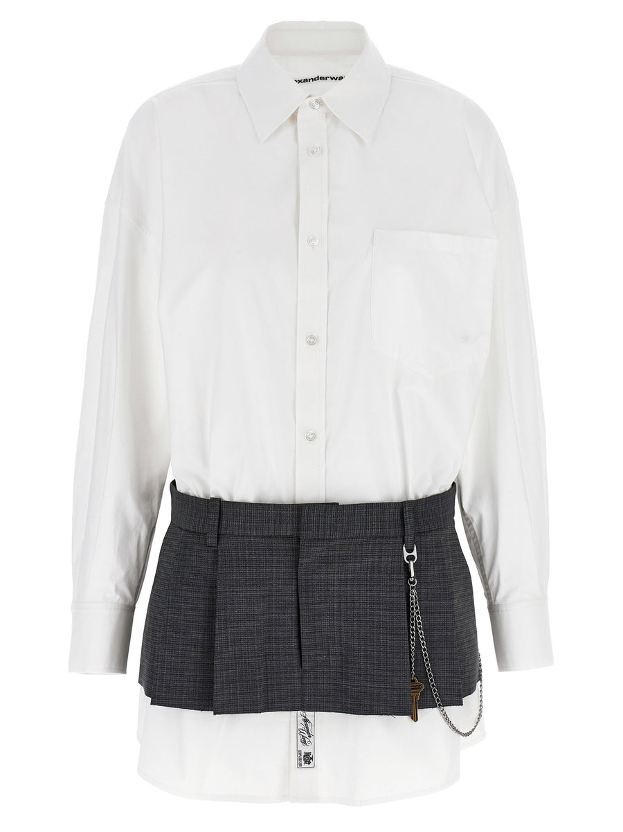 Alexander Wang Pre-styled Shirt Dress W Chain Dress