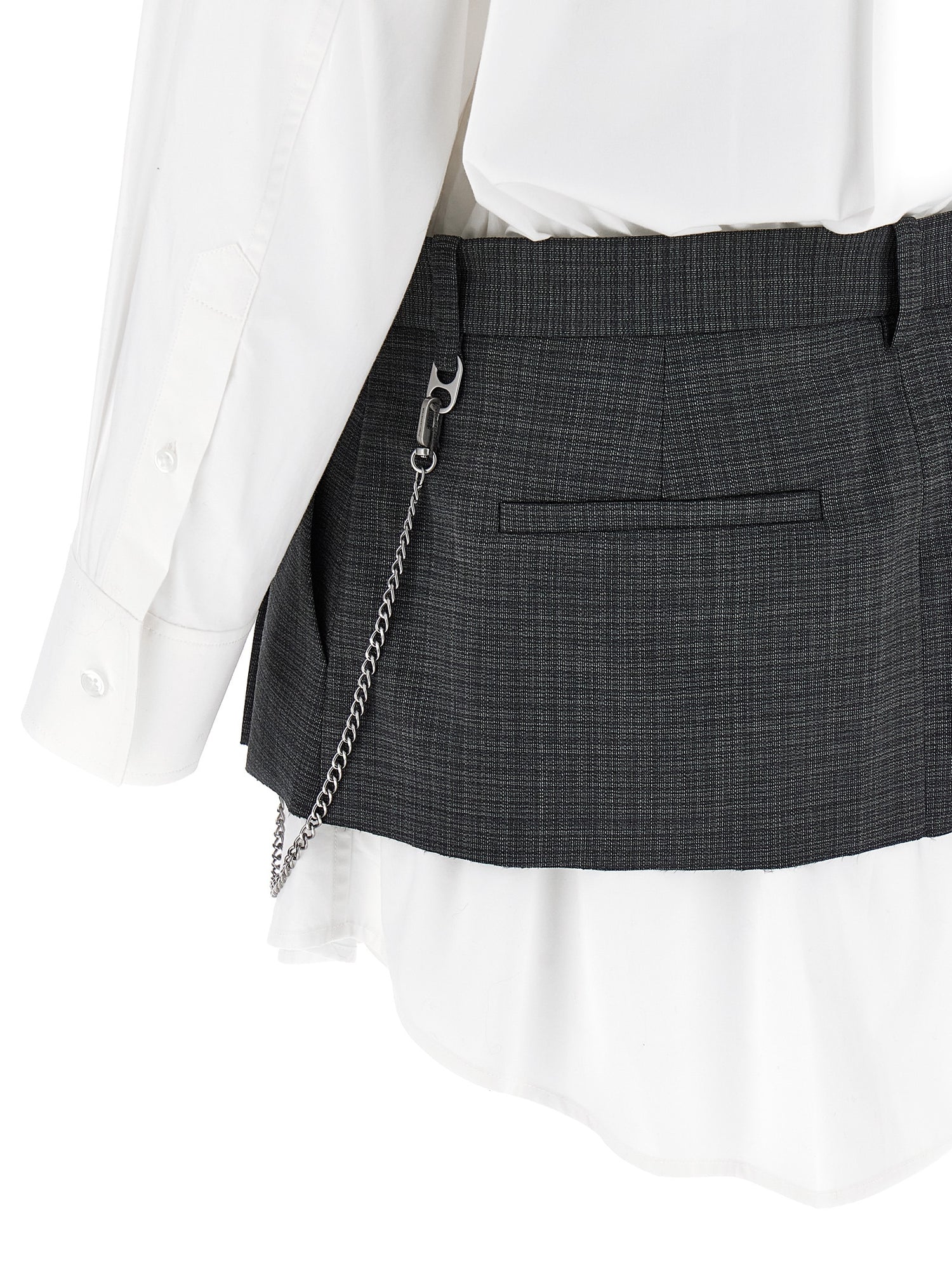 Alexander Wang Pre-styled Shirt Dress W Chain Dress