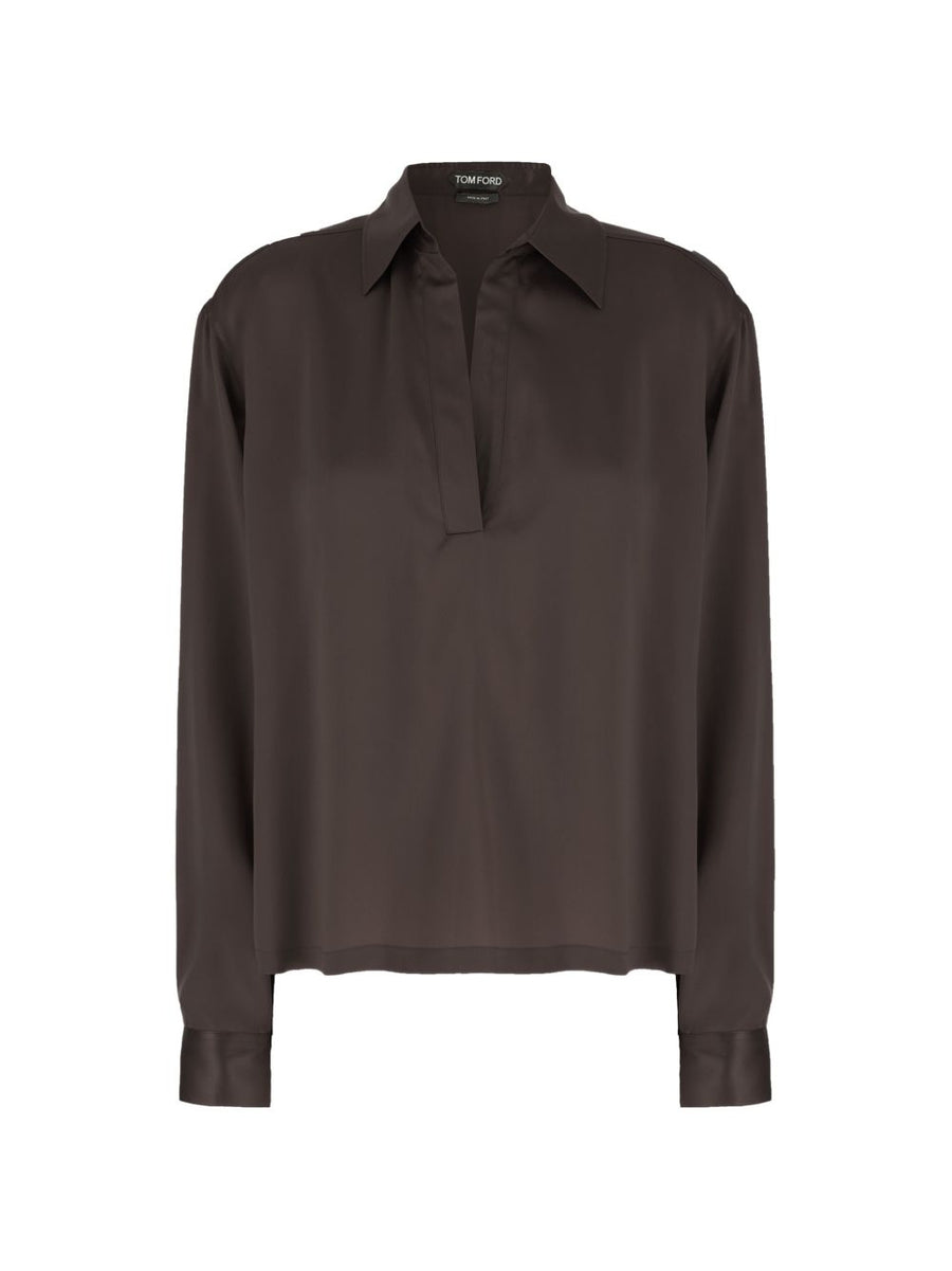 Tom Ford T-shirts and Polos BROWN