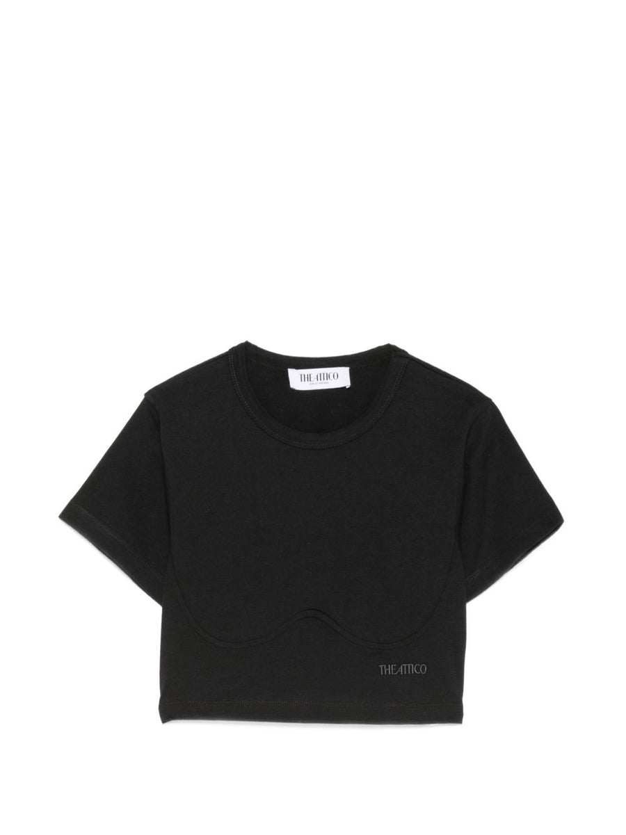 THE ATTICO T-shirts and Polos BLACK