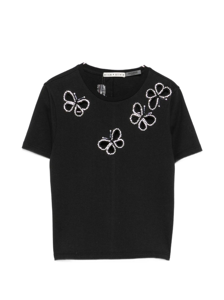 Alice + Olivia T-shirts and Polos BLACK