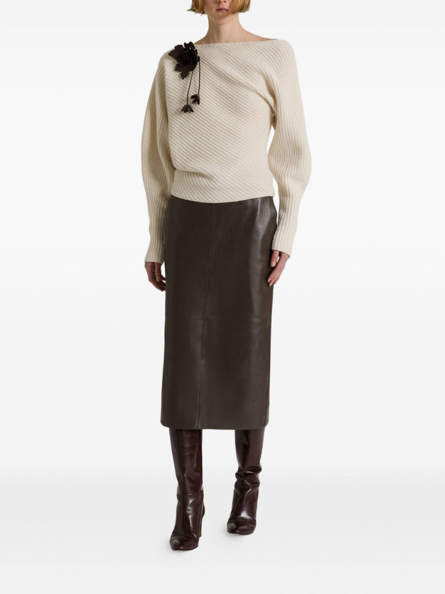 032C Alberta Ferretti Sweaters WHITE