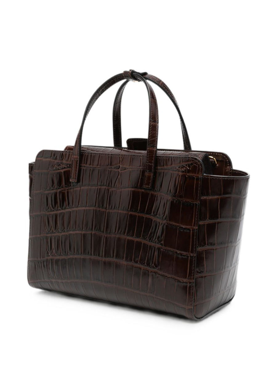Hidesins Croc-Effect Top Handle Bag
