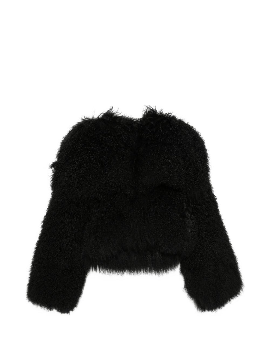 THE ATTICO Coats BLACK