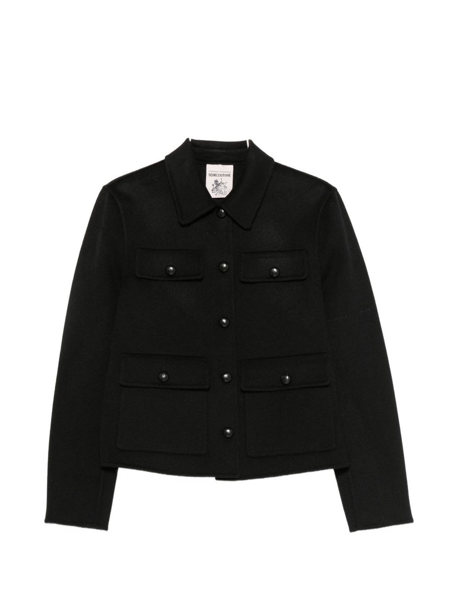 Semicouture Jackets BLACK