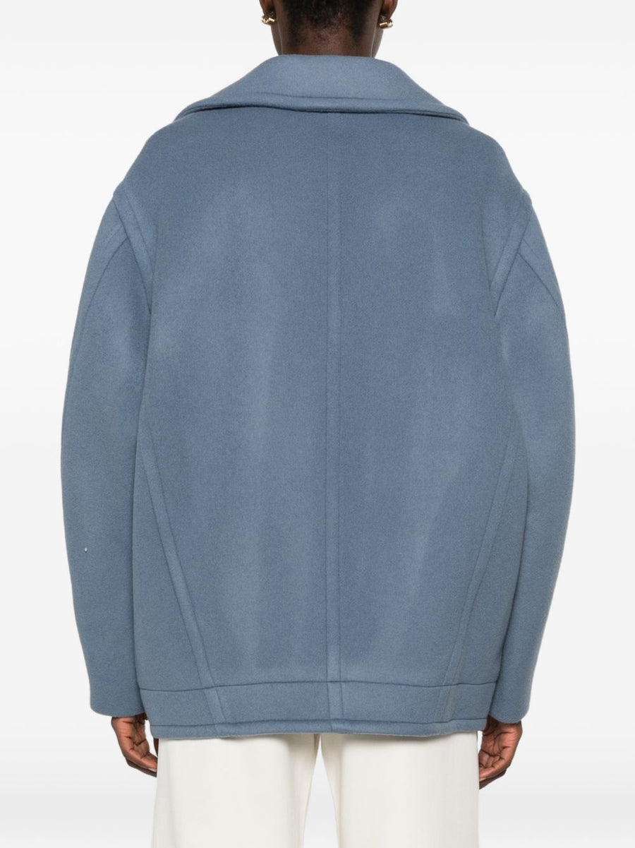 Semicouture Coats LIGHT BLUE