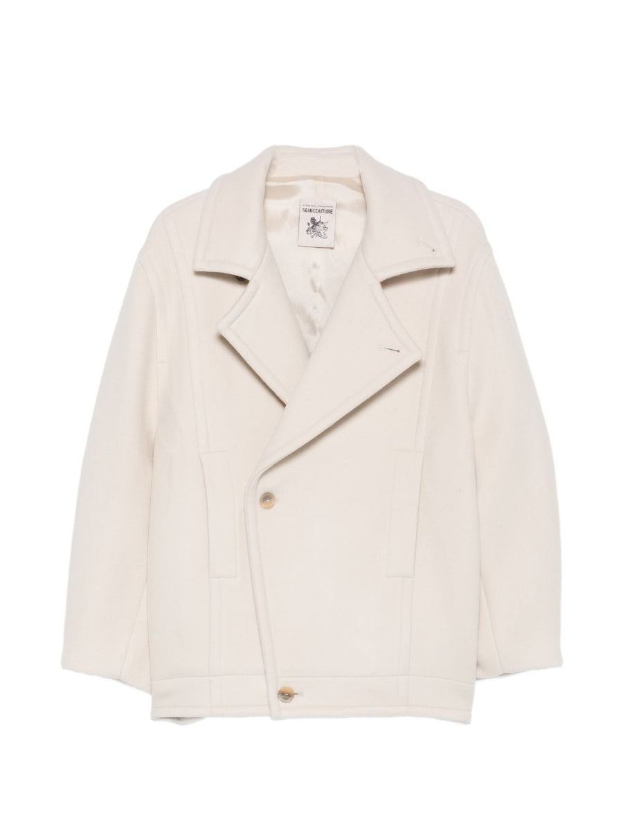 Semicouture Coats BEIGE