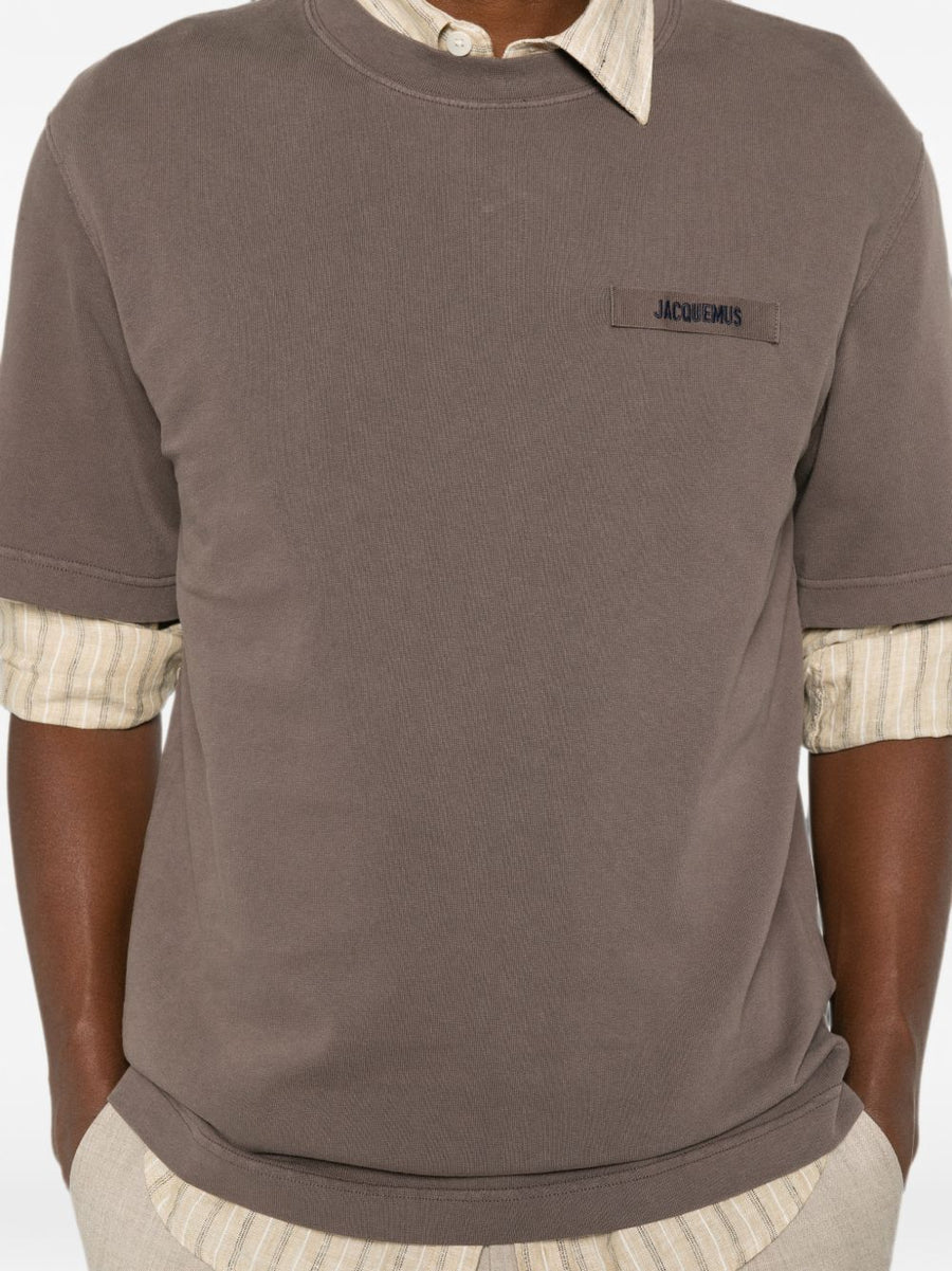 JACQUEMUS T-shirts and Polos BROWN