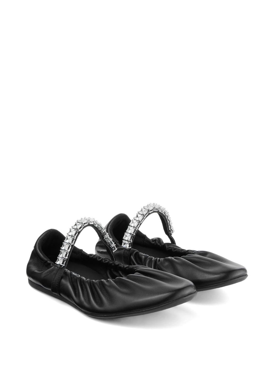 JIMMY CHOO Flat shoes BLACK