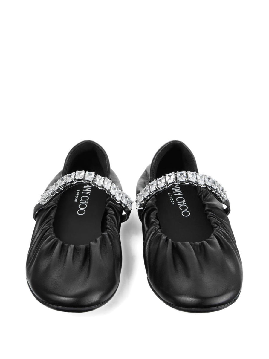 JIMMY CHOO Flat shoes BLACK