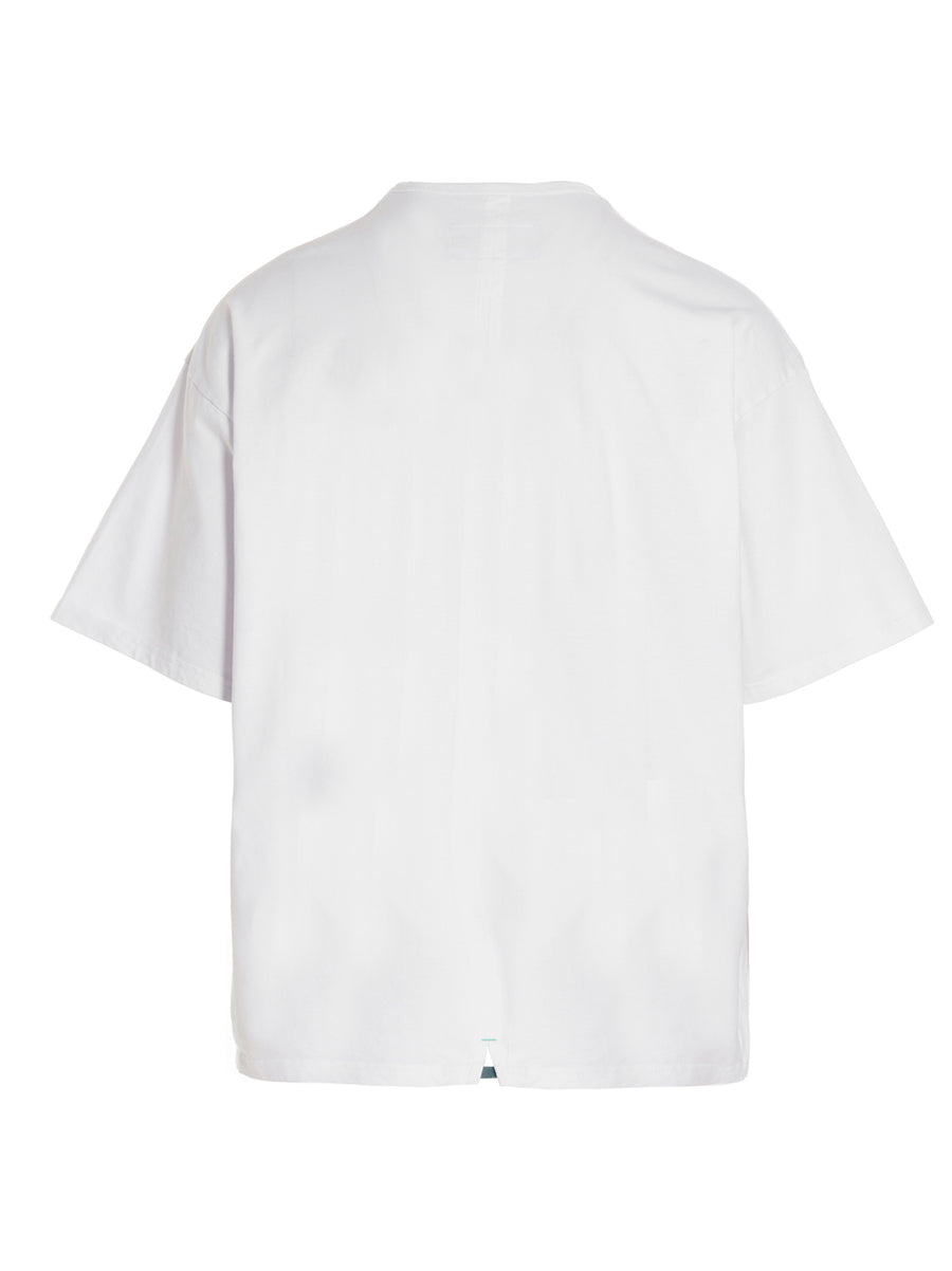 Incotex Red X Facetasm Premium Logo Printed T Shirt For Men Oversize Hundred Percent Cotton Crew Neck Chest Pocket