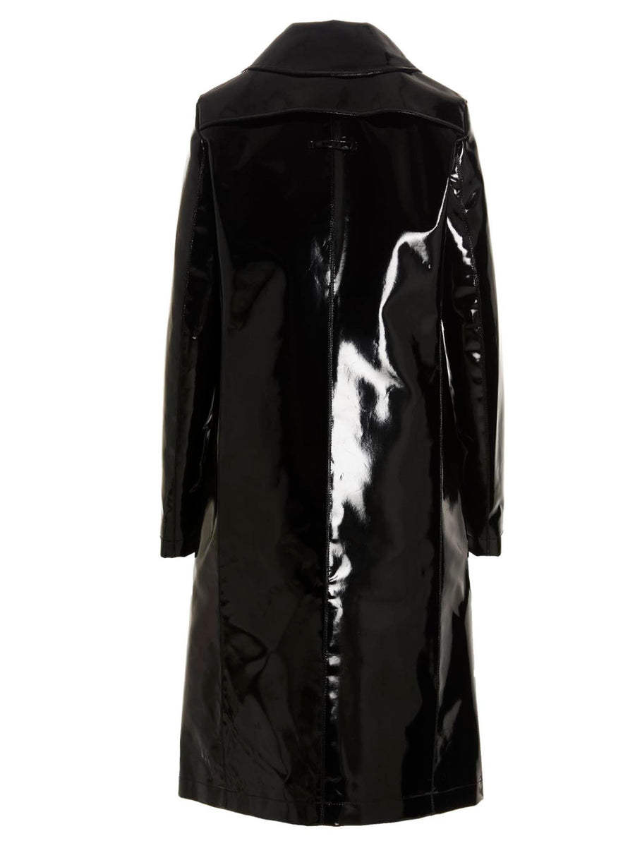 Raf Simons Vinyl Trench Coat For Women Bold Citywear With Contemporary Edge Luxurious