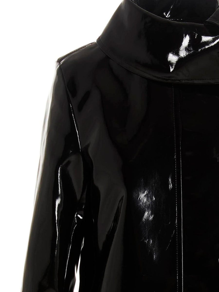 Raf Simons Vinyl Trench Coat For Women Bold Citywear With Contemporary Edge Luxurious