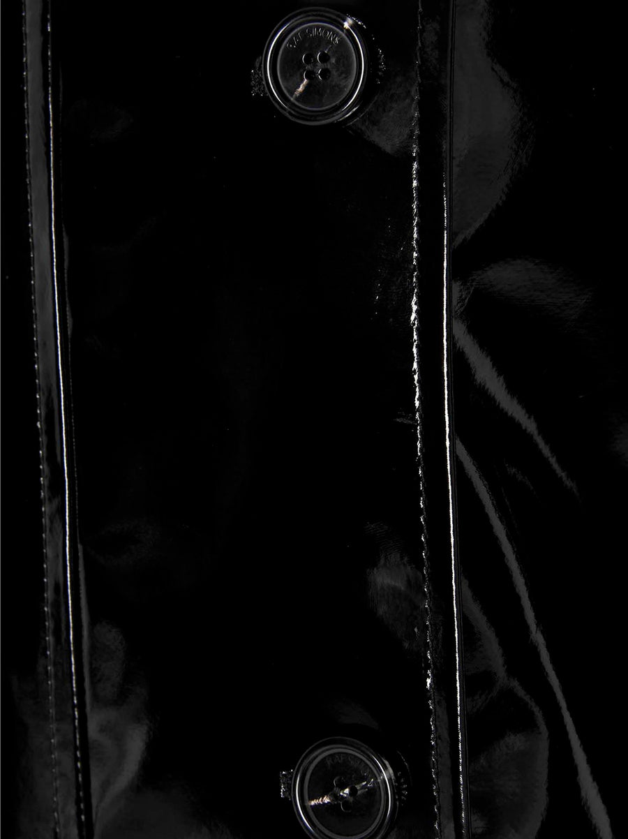 Raf Simons Vinyl Trench Coat For Women Bold Citywear With Contemporary Edge Luxurious