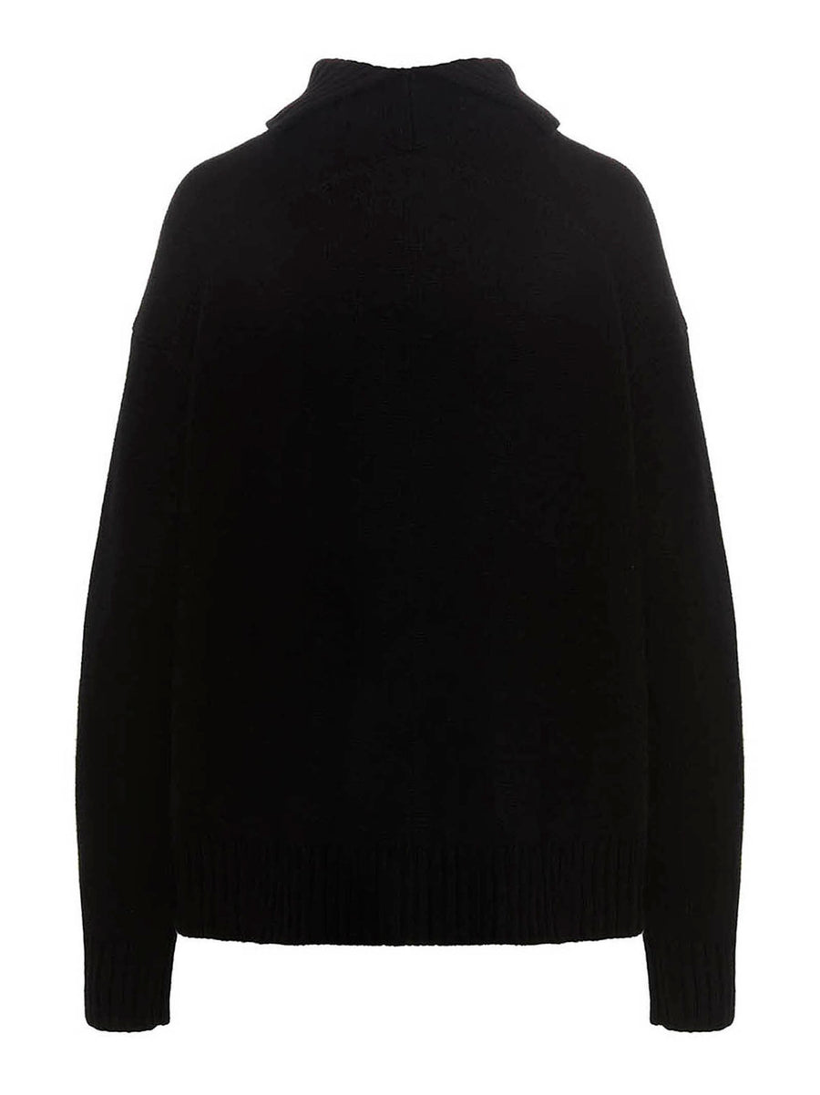 Jil Sander Cashmere Blend Sweater for Women Soft Luxury Collared Office Topwear Everyday