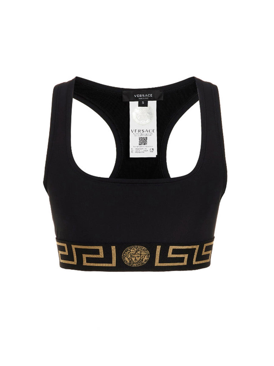 Versace Medusa Sports Top Premium Luxury Womens Athleisure With Lycra Stretch For Performance