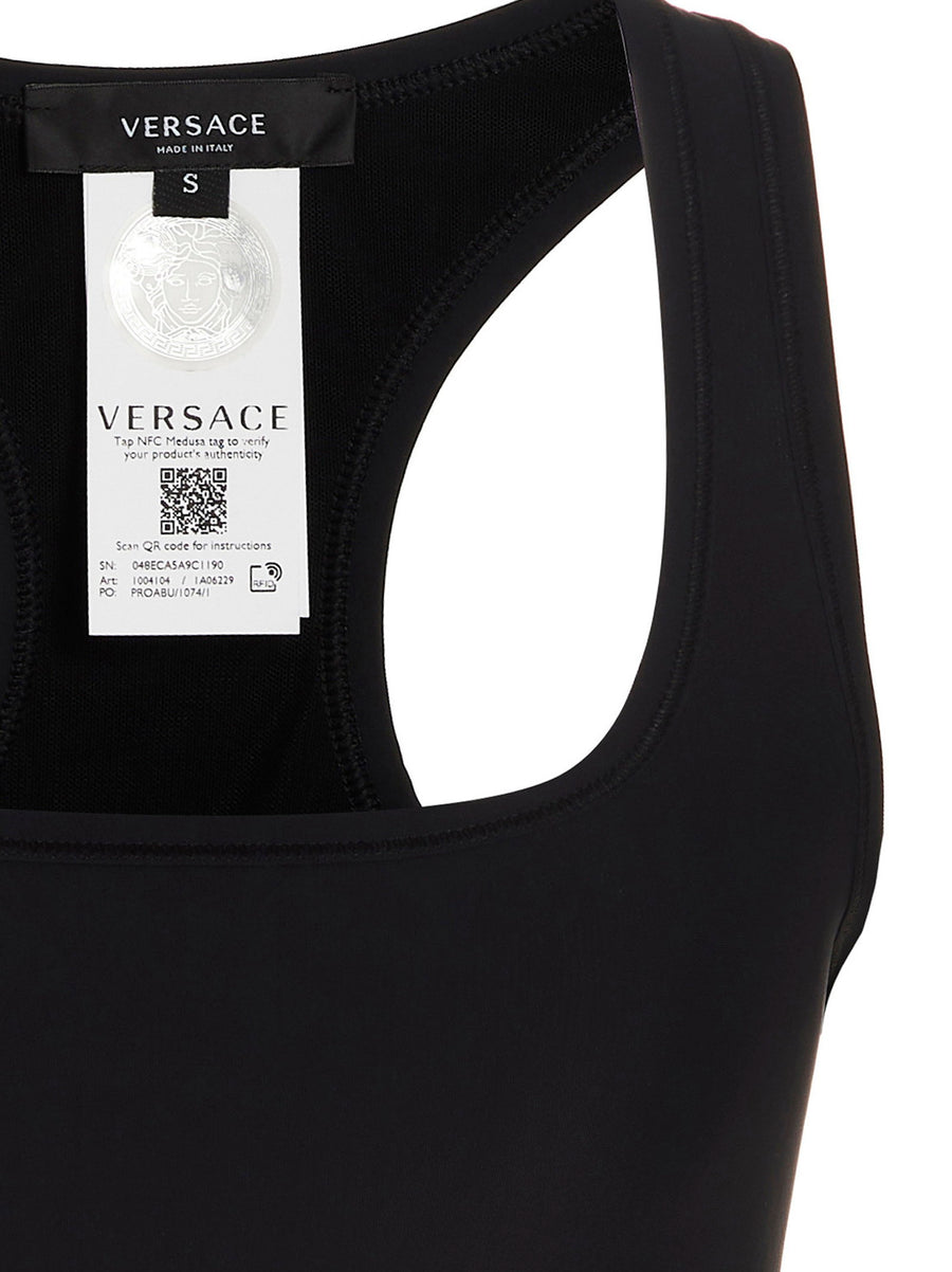 Versace Medusa Sports Top Premium Luxury Womens Athleisure With Lycra Stretch For Performance