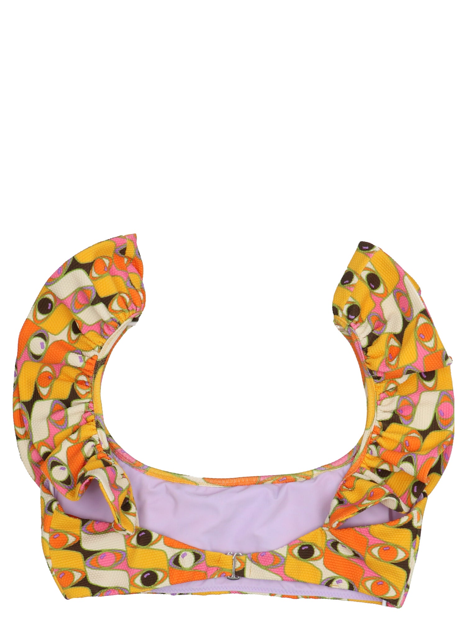 La Double J Ruffle Bikini Top