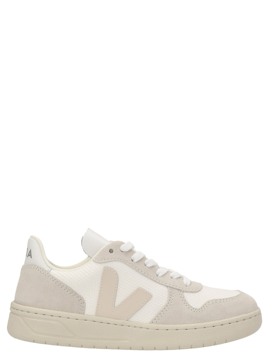 Veja V 10 Sneakers For EU Women With White B Mesh And Suede Upper And Durable Rubber Sole