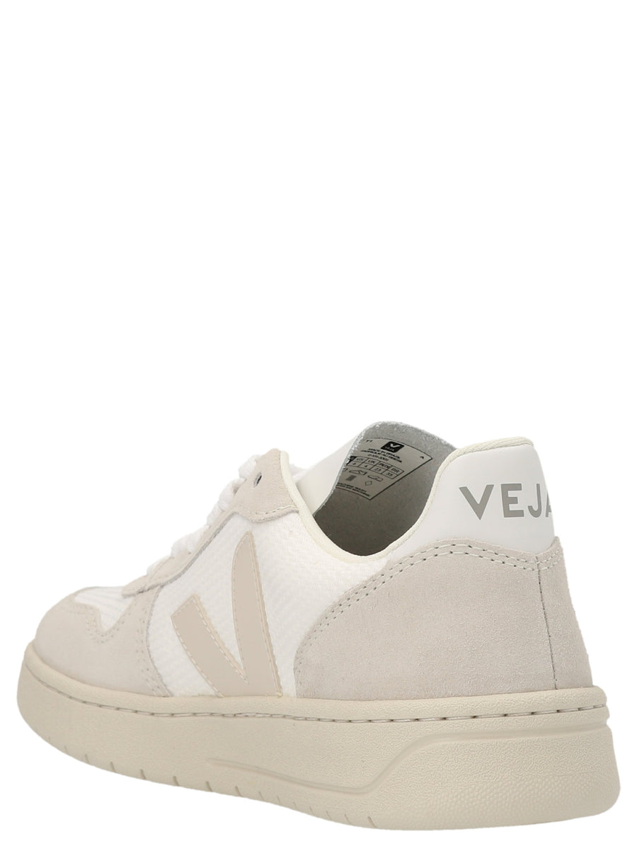 Veja V 10 Sneakers For EU Women With White B Mesh And Suede Upper And Durable Rubber Sole