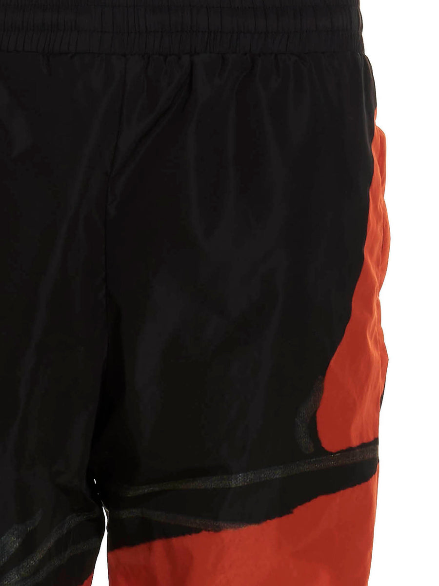 Moschino Print Joggers for Men Lightweight Nylon Comfort Bold Contrast Detailing