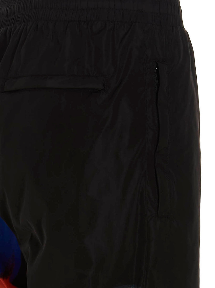 Moschino Print Joggers for Men Lightweight Nylon Comfort Bold Contrast Detailing