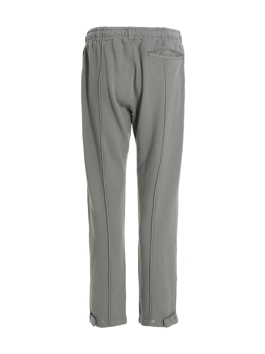Stampd Palm Crest Joggers for Men Premium 100 Percent Cotton Gray with Relaxed Fit and Drawstring Waist