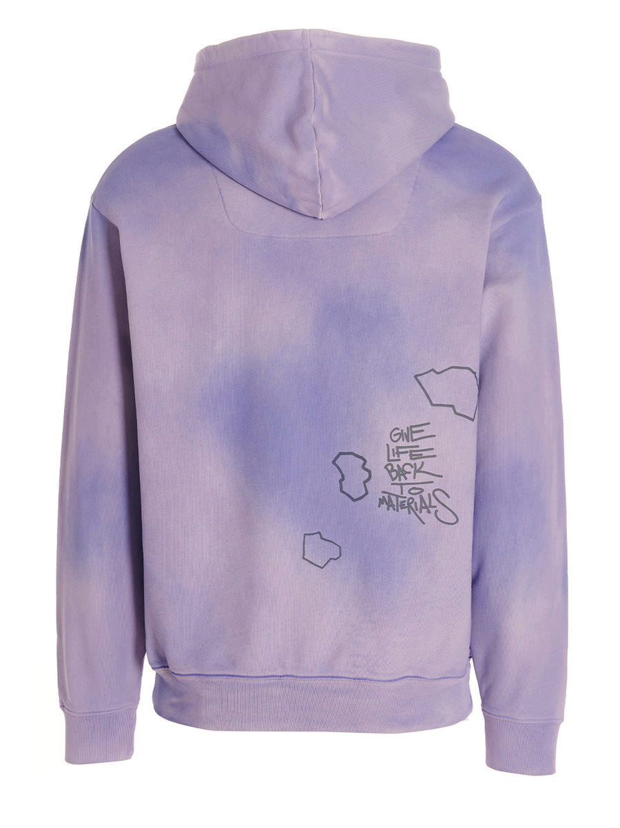 Objects Iv Life Patina Hoodie For Men Bold Purple Print 100 Percent Cotton Kangaroo Pocket Casual Topwear