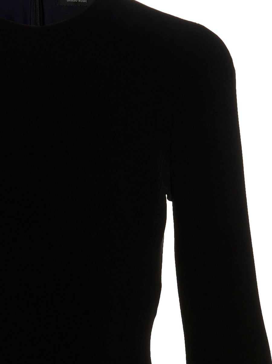 Balenciaga Stretch Ruched Twill Minidress With Silicone Hem Band For Women Day To Night Ready