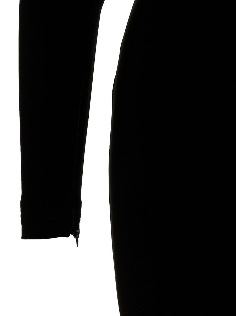 Balenciaga Stretch Ruched Twill Minidress With Silicone Hem Band For Women Day To Night Ready