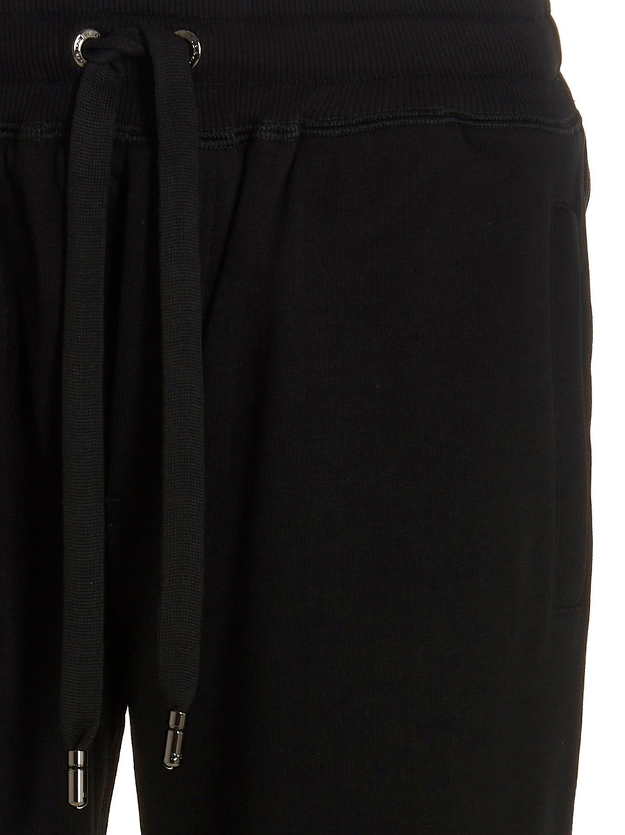 Dolce And Gabbana DG Essential Joggers For Women Black One Hundred Percent Cotton Comfort Fit