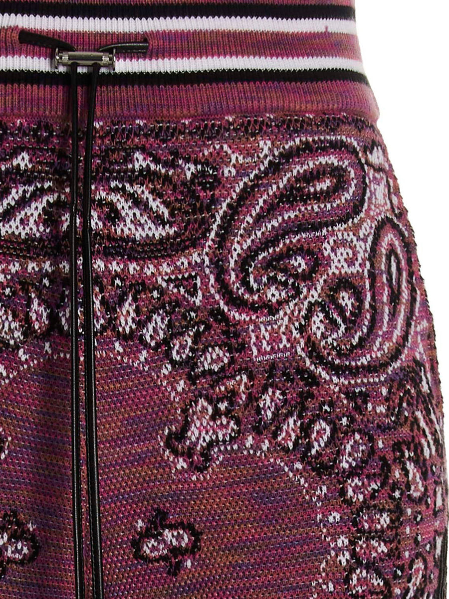 Amiri Space Dye Bandana Joggers For Women Premium Cotton Knit With Drawstring Waist And Pockets