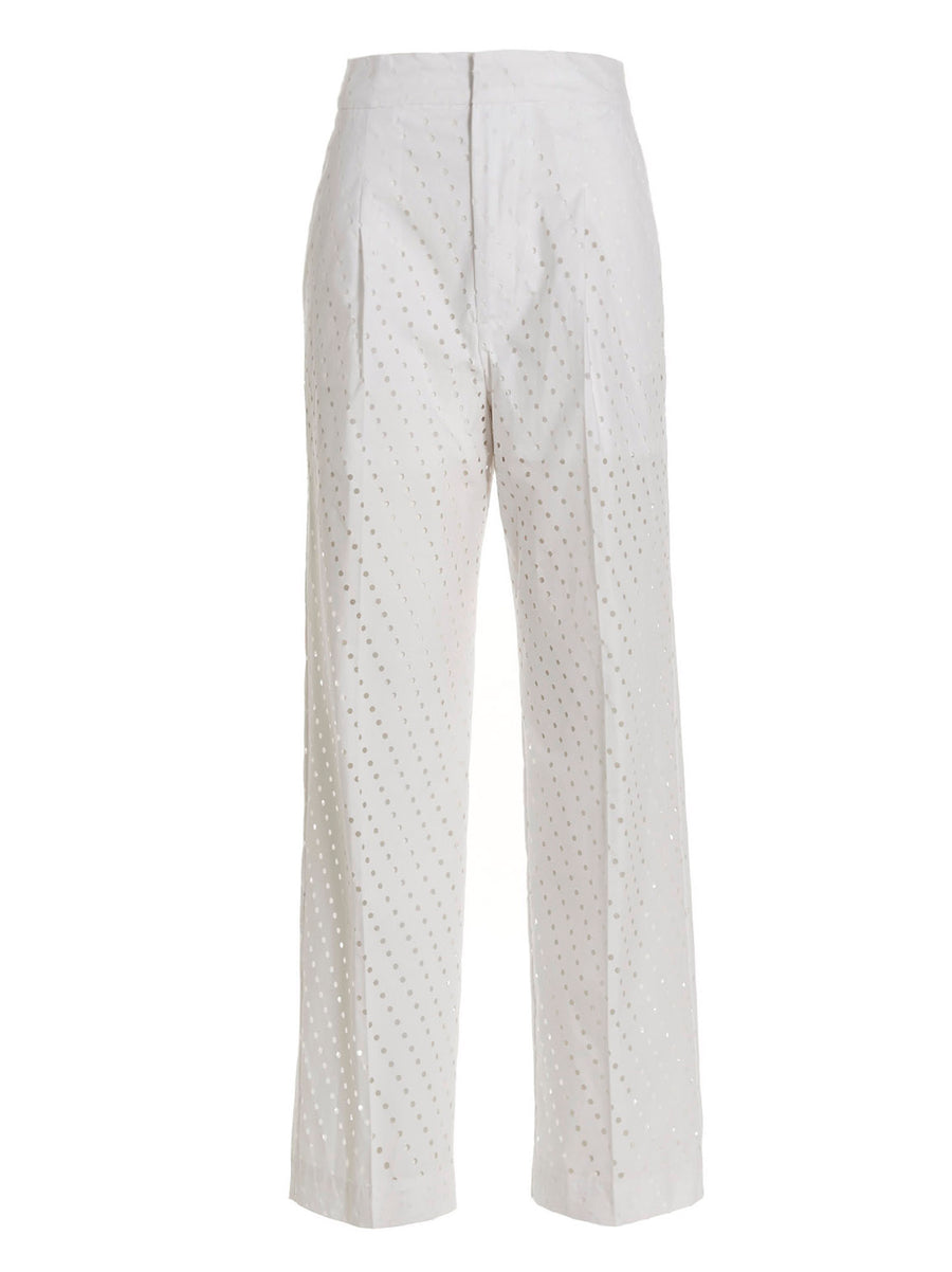 Visible Button Jeans White Stretch Denim By Nude For Women High Rise Straight Leg Day To Night Chic Comfort