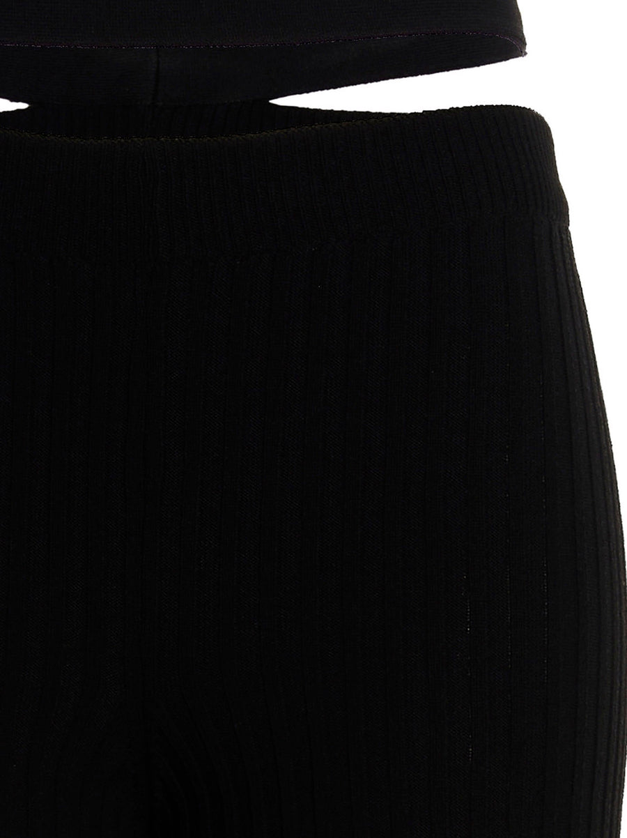 AndreĀdamo Ribbed Flared Trousers