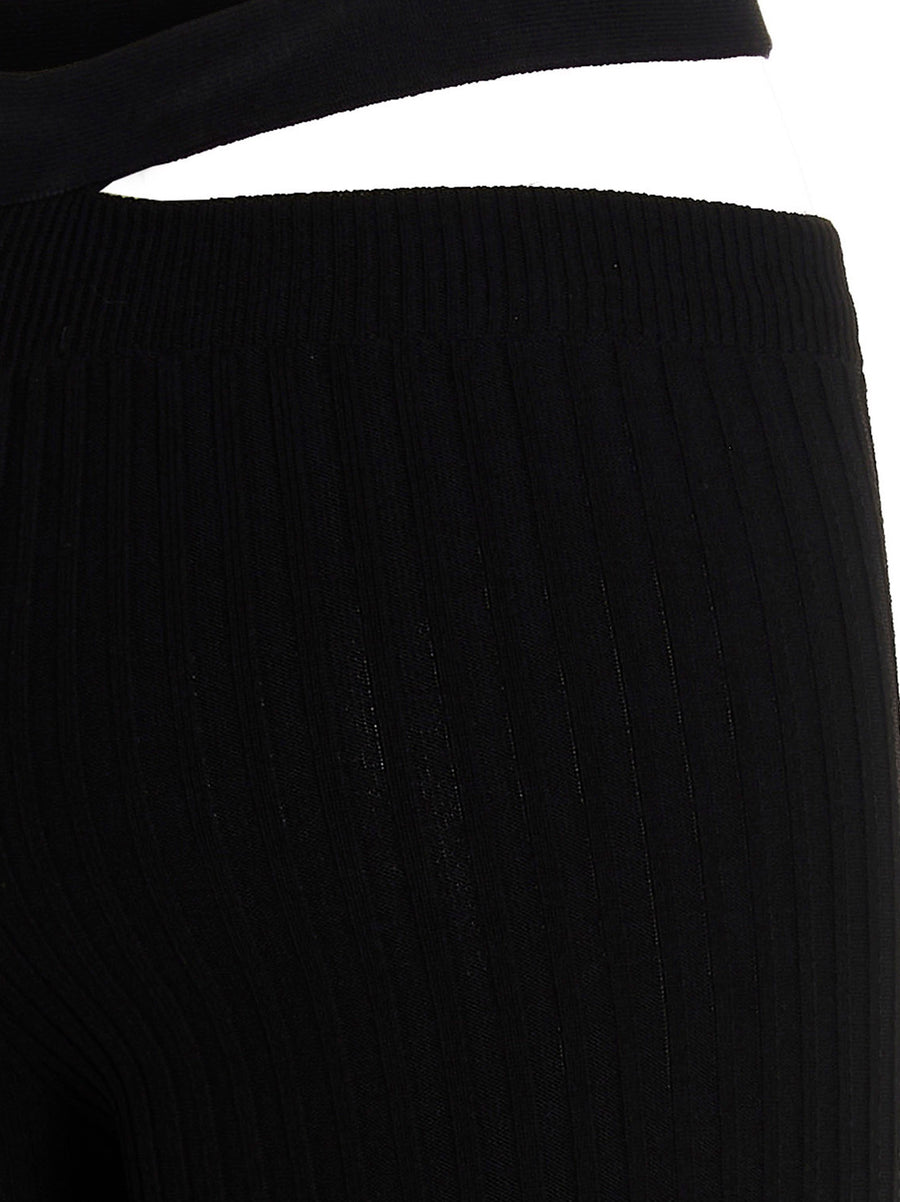AndreĀdamo Ribbed Flared Trousers