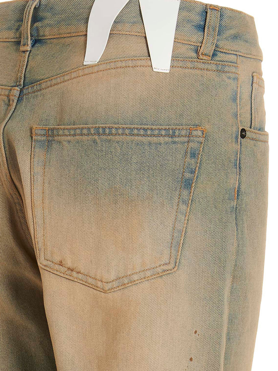 Darkpark Larry Jeans for Men Skinny Fit Light Blue Cotton Denim with Distressed Details