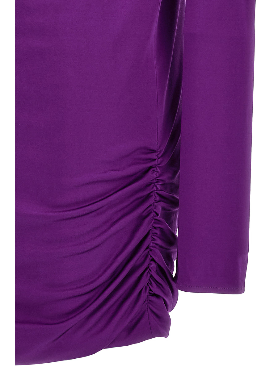 Versace Cut Out Jersey Dress With Architectural Front And Back Cutouts For Elegant Women