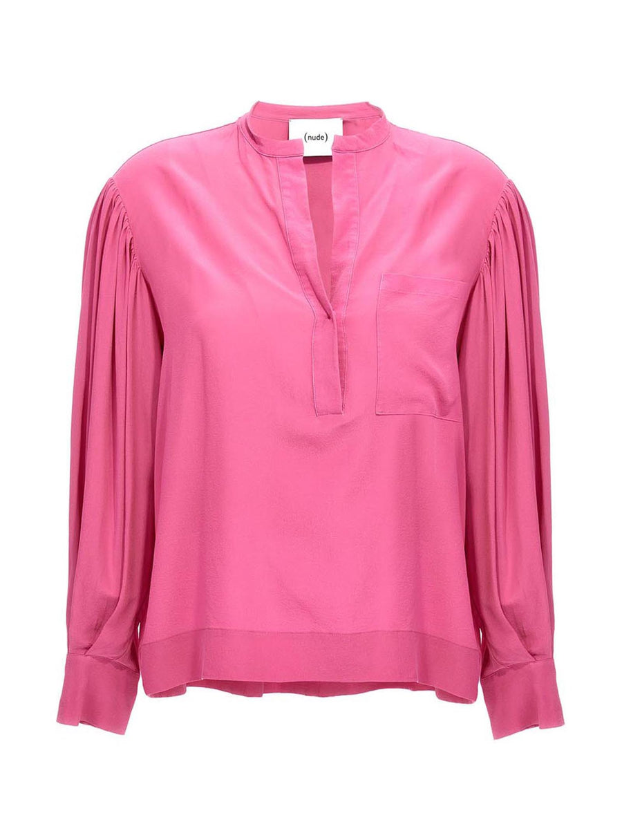 Nude Silk Bloshirt