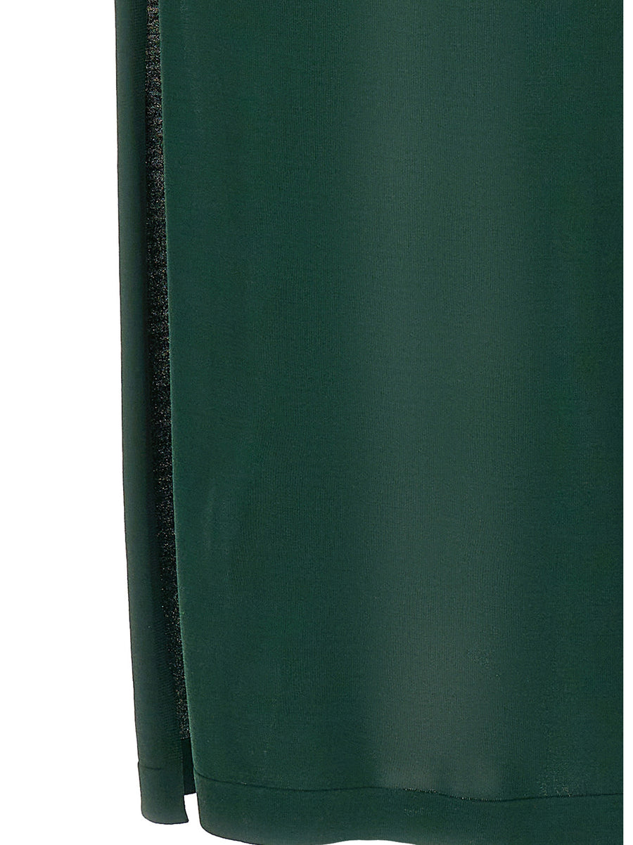 P.A.R.O.S.H. Roux Cardigan In Green With Front Lacing, Versatile Layering Topwear For Women