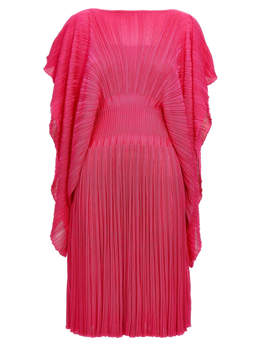 Severina Dress Antonino Valenti Belted Fuchsia Ribbed Women