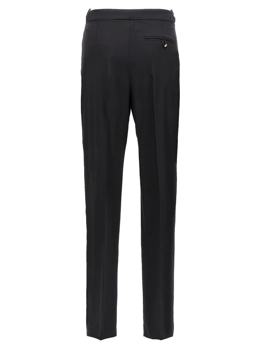 Nensi Dojaka Hearts Pants Luxury Wool Trousers With Side Heart Details Tailored For Women Statement Office Wear