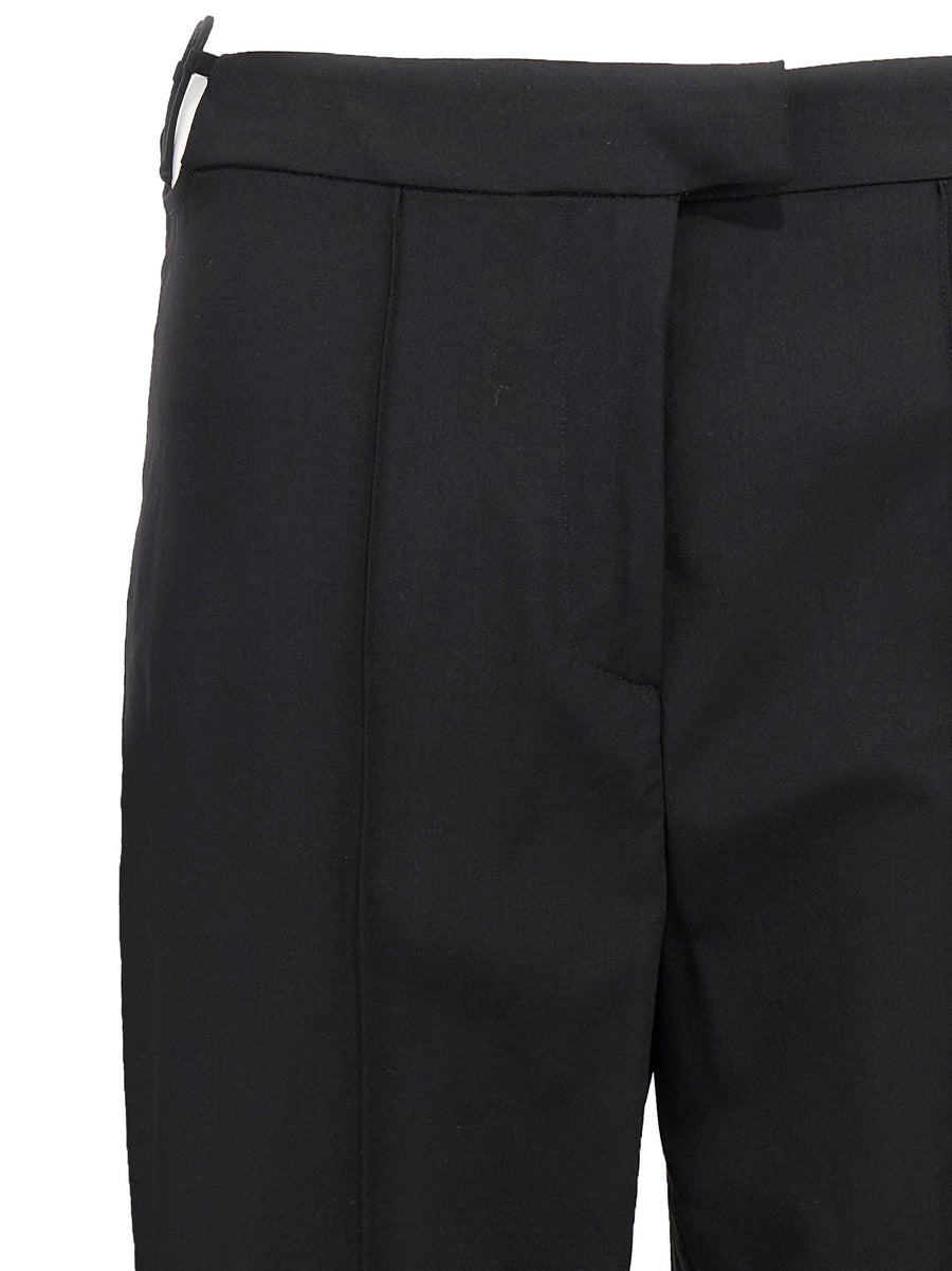 Nensi Dojaka Hearts Pants Luxury Wool Trousers With Side Heart Details Tailored For Women Statement Office Wear