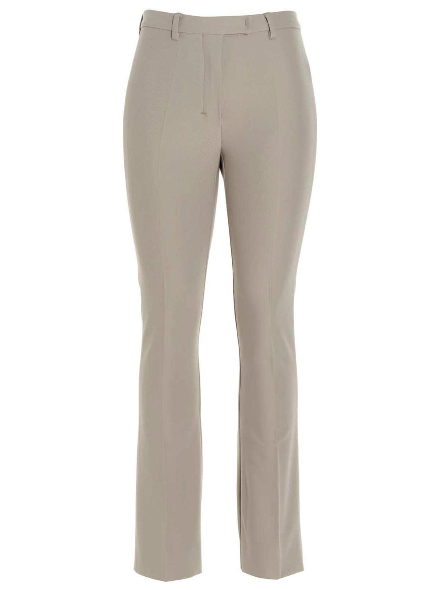 Max Mara Fatina Pants For Women Luxurious Tailored Beige Trousers With Stretch Viscose Cotton Blend Office Ready