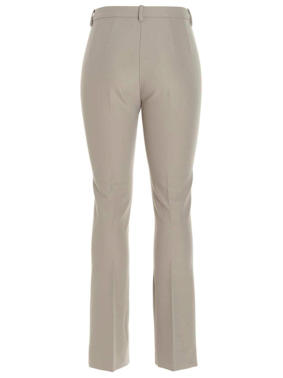 Max Mara Fatina Pants For Women Luxurious Tailored Beige Trousers With Stretch Viscose Cotton Blend Office Ready