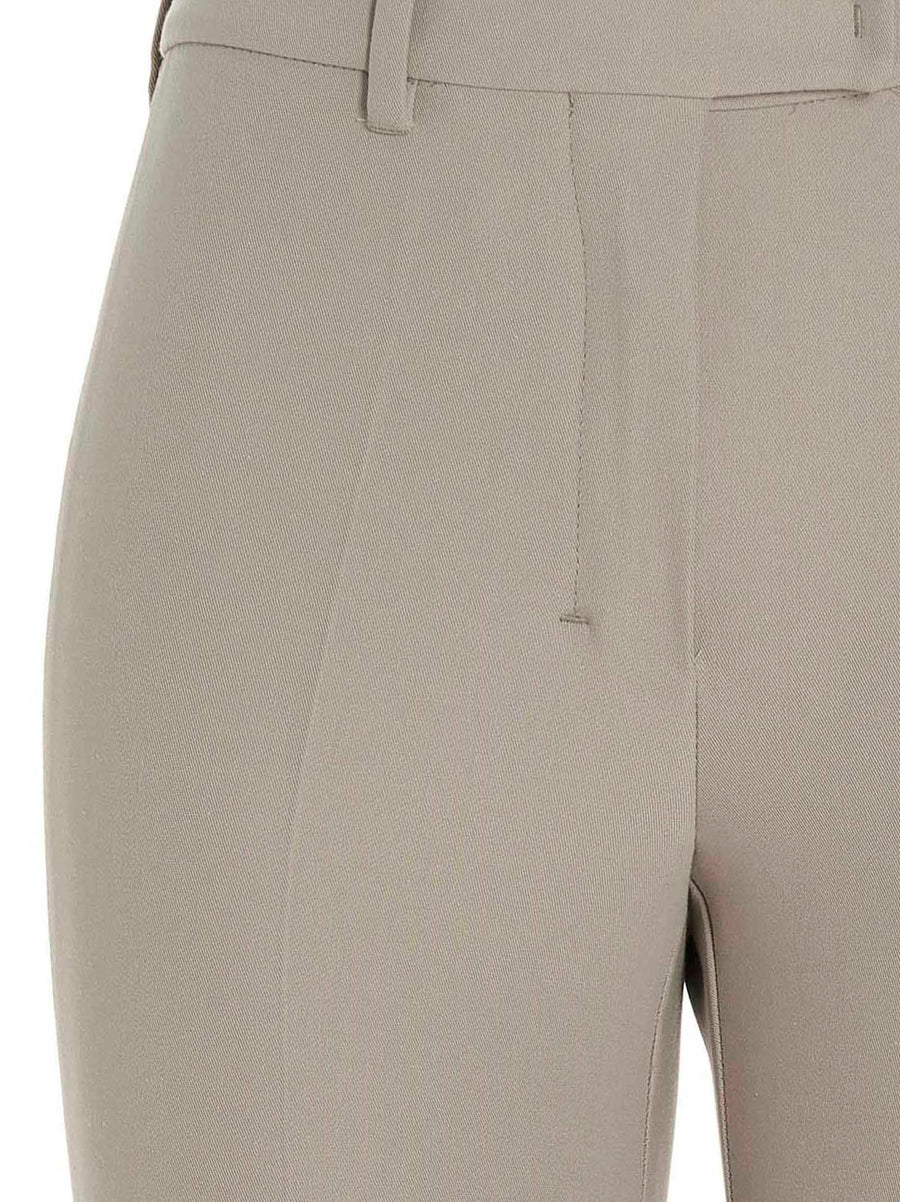 Max Mara Fatina Pants For Women Luxurious Tailored Beige Trousers With Stretch Viscose Cotton Blend Office Ready