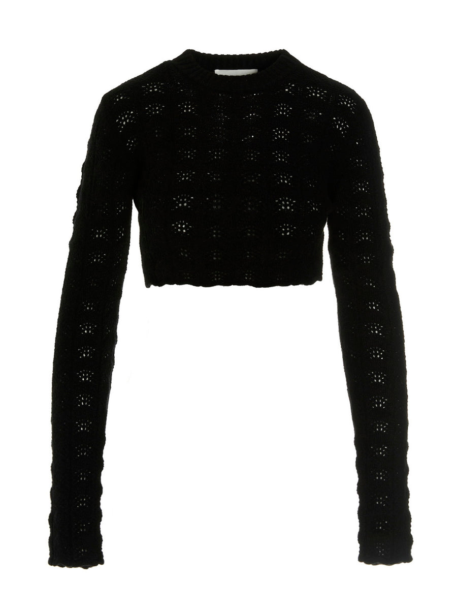 Sportmax Medea Cropped Wool Cashmere Sweater For Women Luxurious Day To Night Wear