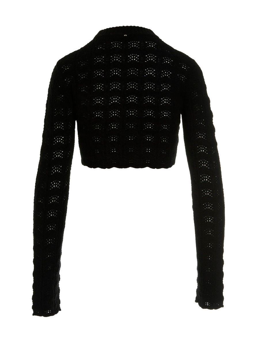 Sportmax Medea Cropped Wool Cashmere Sweater For Women Luxurious Day To Night Wear
